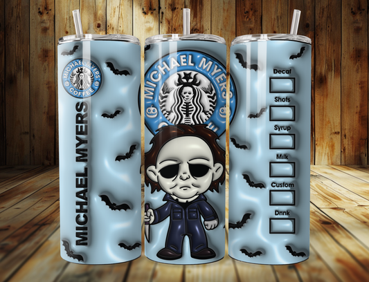 3D Michael Myers Coffee Tumbler