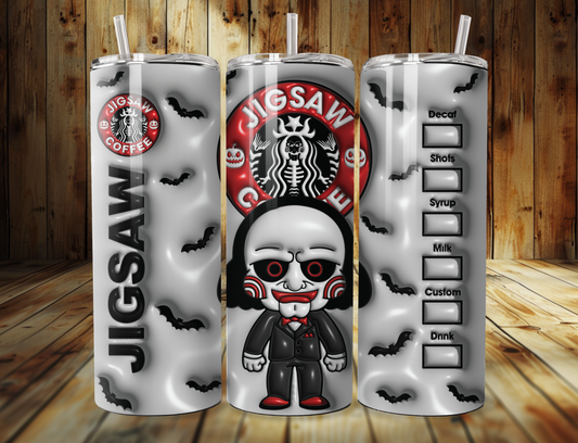 3D Jigsaw Coffee Tumbler