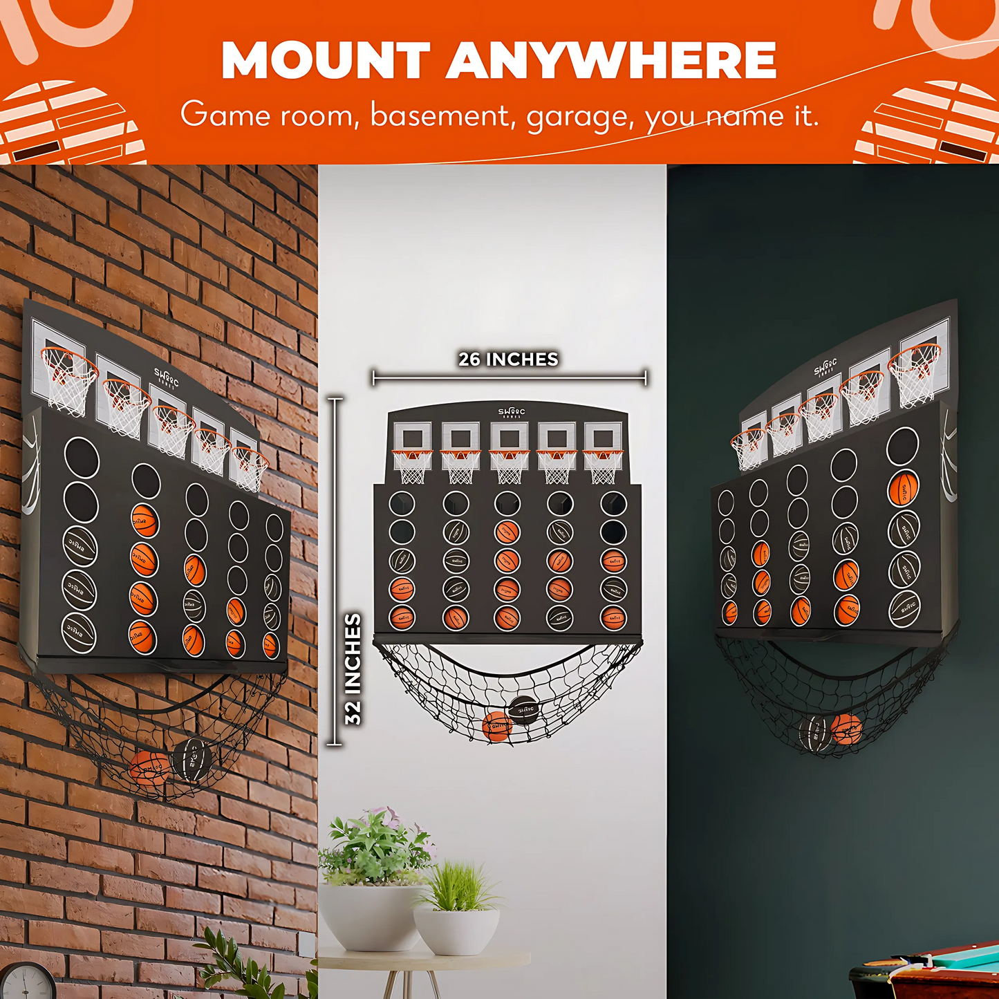 Connect 4 Basket Hoop