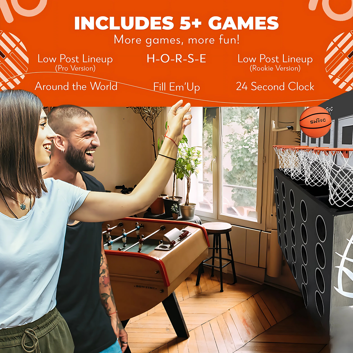 Connect 4 Basket Hoop