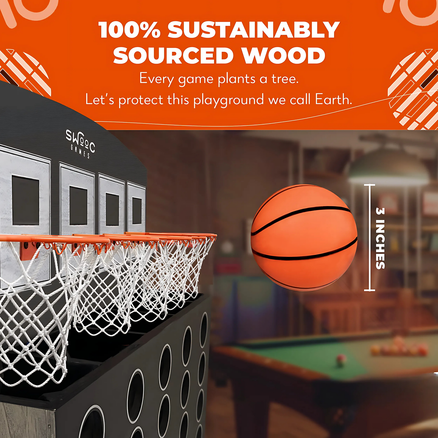 Connect 4 Basket Hoop