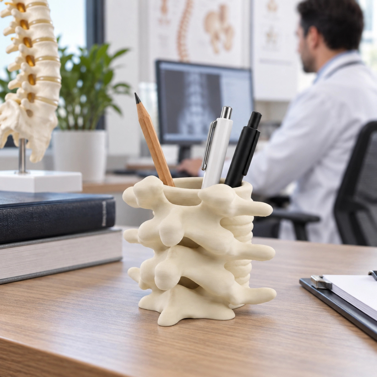 Vertebrae Pen Holder