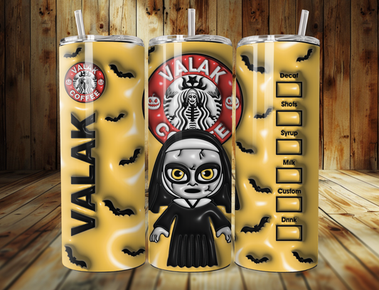 3D The Nun Coffee Tumbler