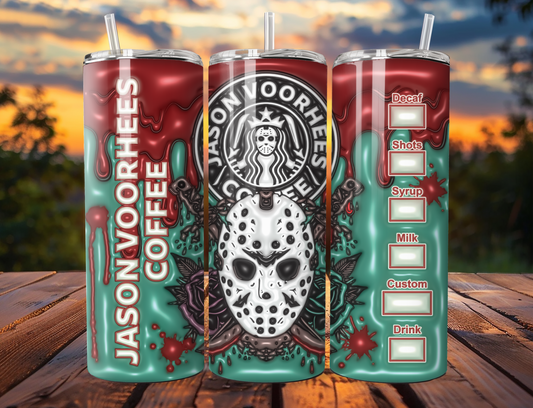 3D Jason Voorhees Coffee Tumbler
