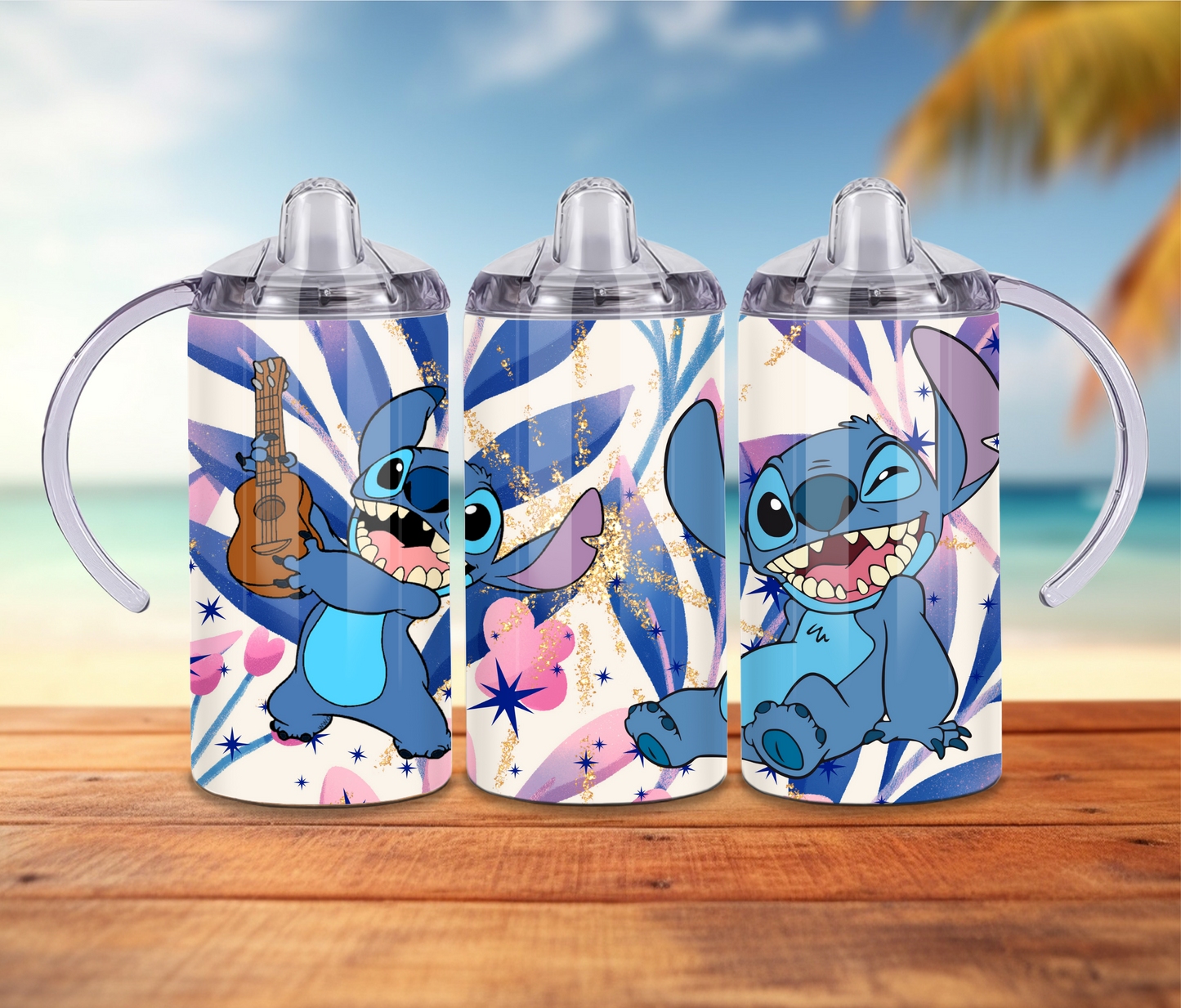 Happy Stitch Sippy Cup