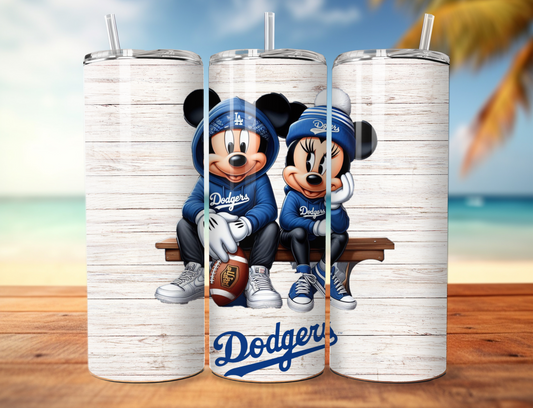 Micky and Mini Dodgers Tumbler