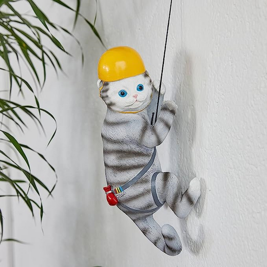 Climbing Cat Figurine