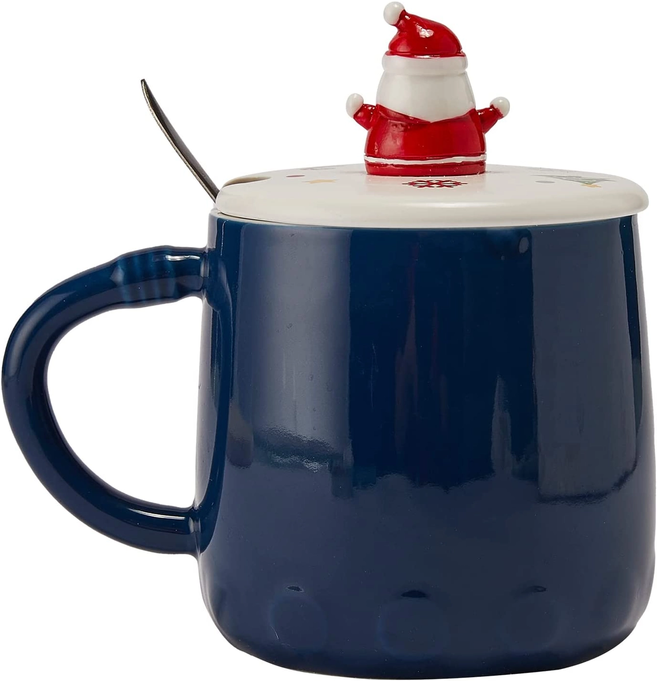 Holiday Mug with Santa Klaus Figure