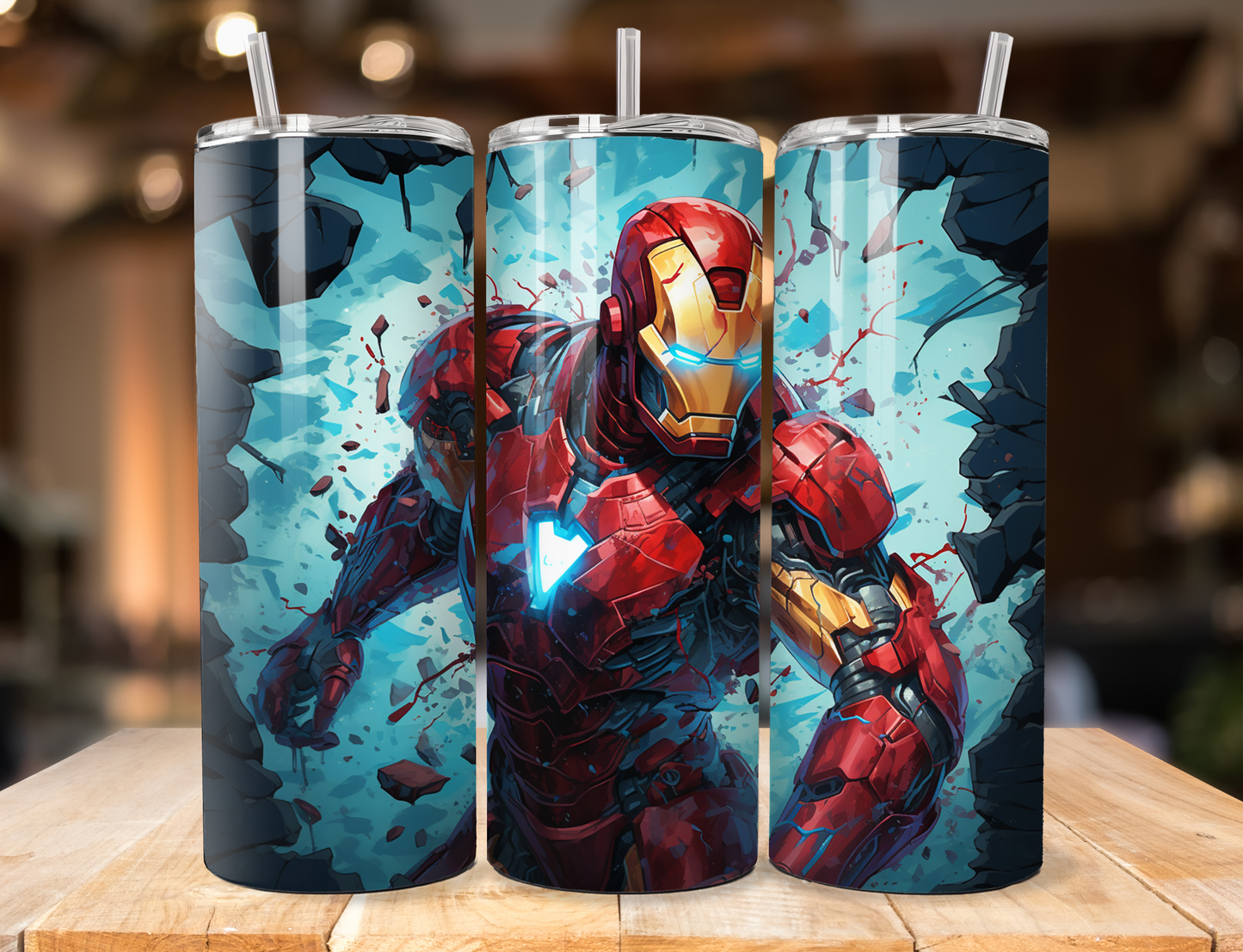 Iron Man Blue Tumbler