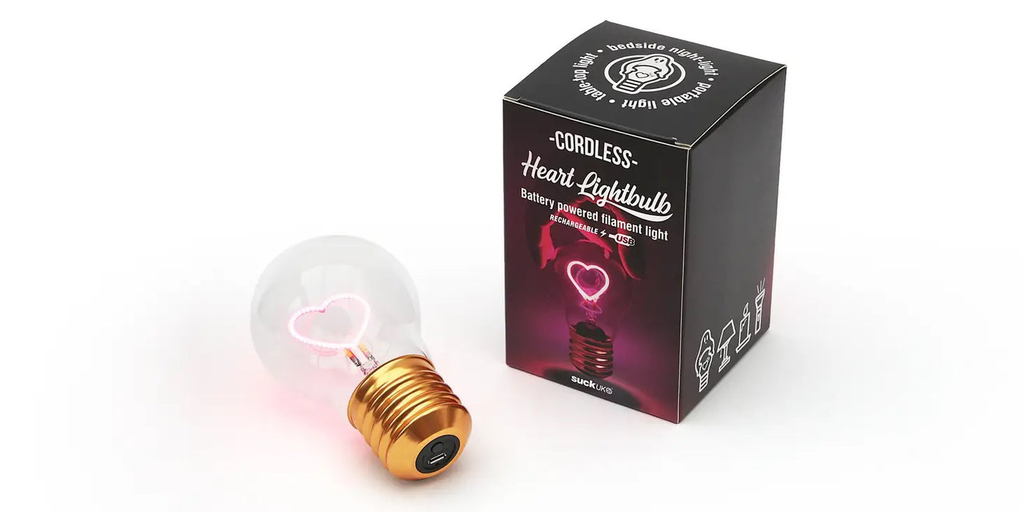 Magic Cordless Heart Lightbulb