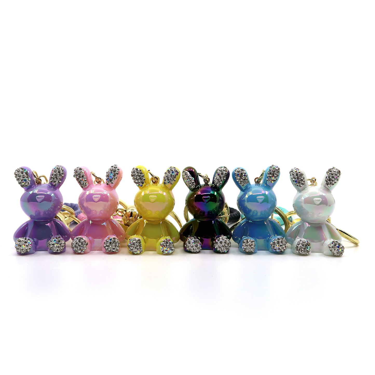 Rhinestone Rabbit Key Chain