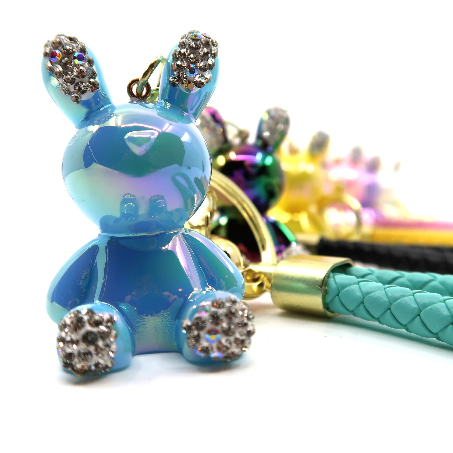 Rhinestone Rabbit Key Chain