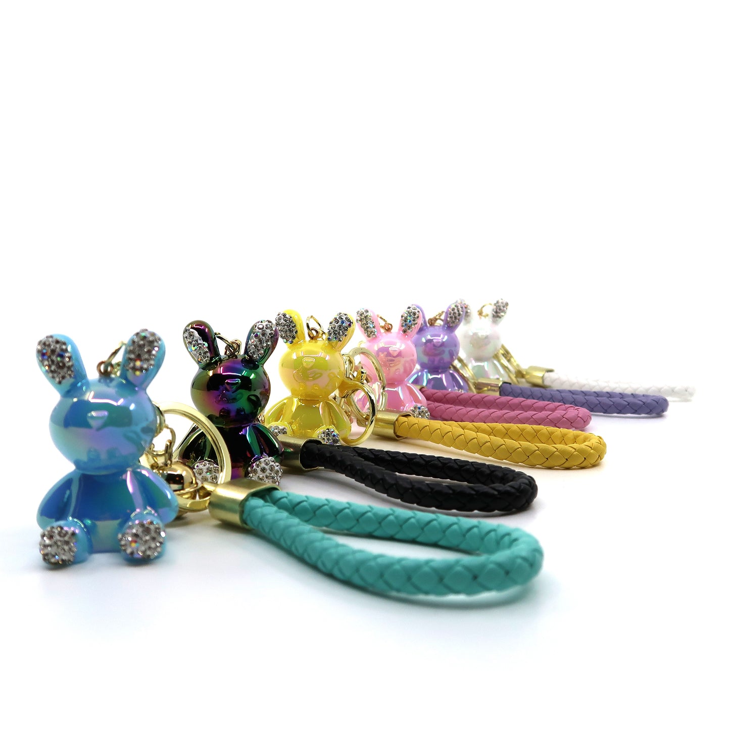 Rhinestone Rabbit Key Chain