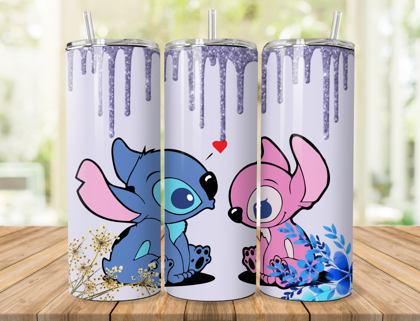 Stitch and Angel Tumbler