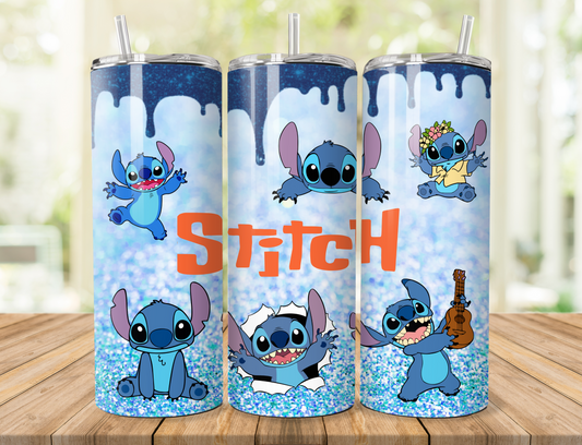 Blue Stitch Tumbler