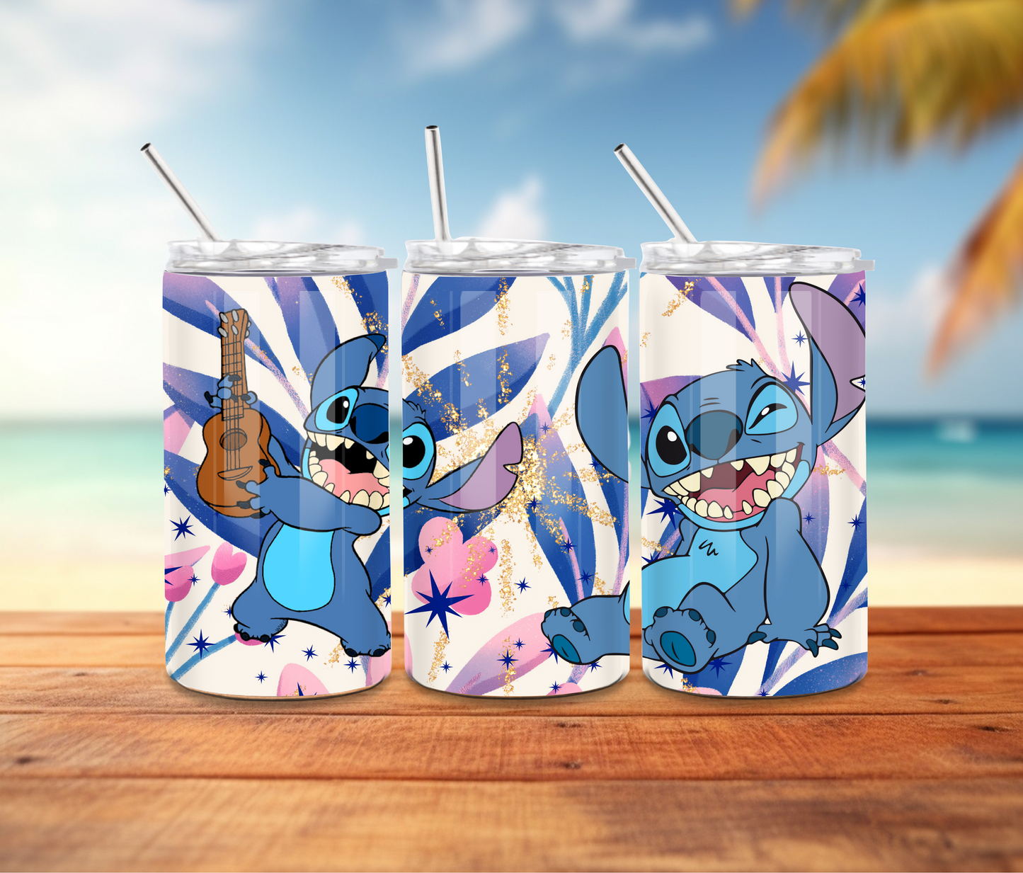 Happy Stitch Sippy Cup