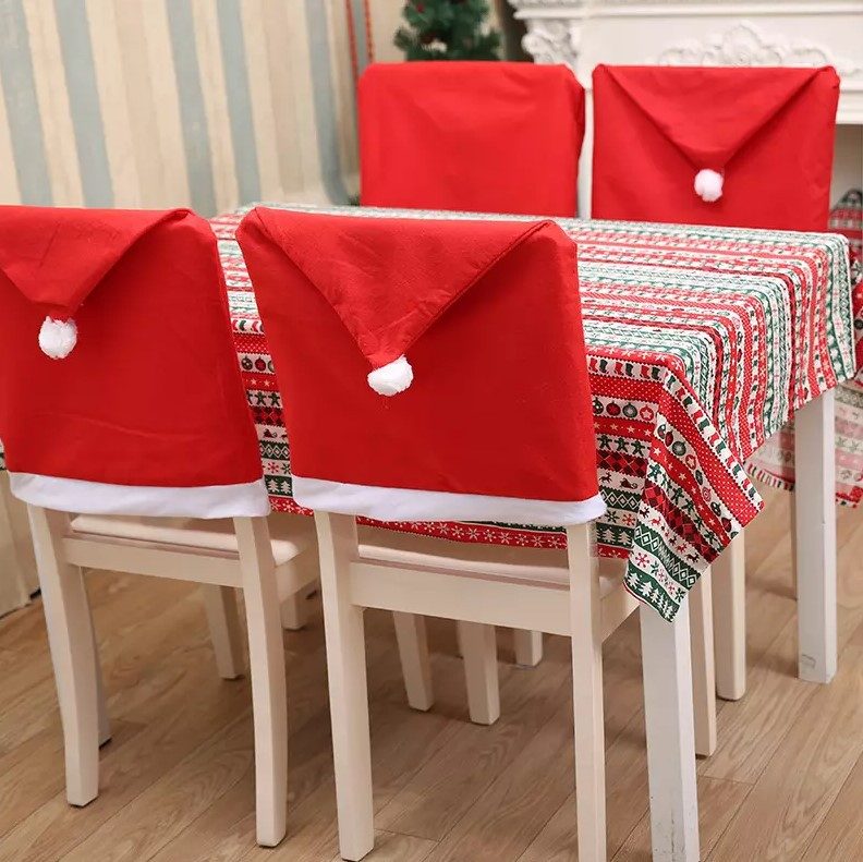 Santa Hat Chair Cover