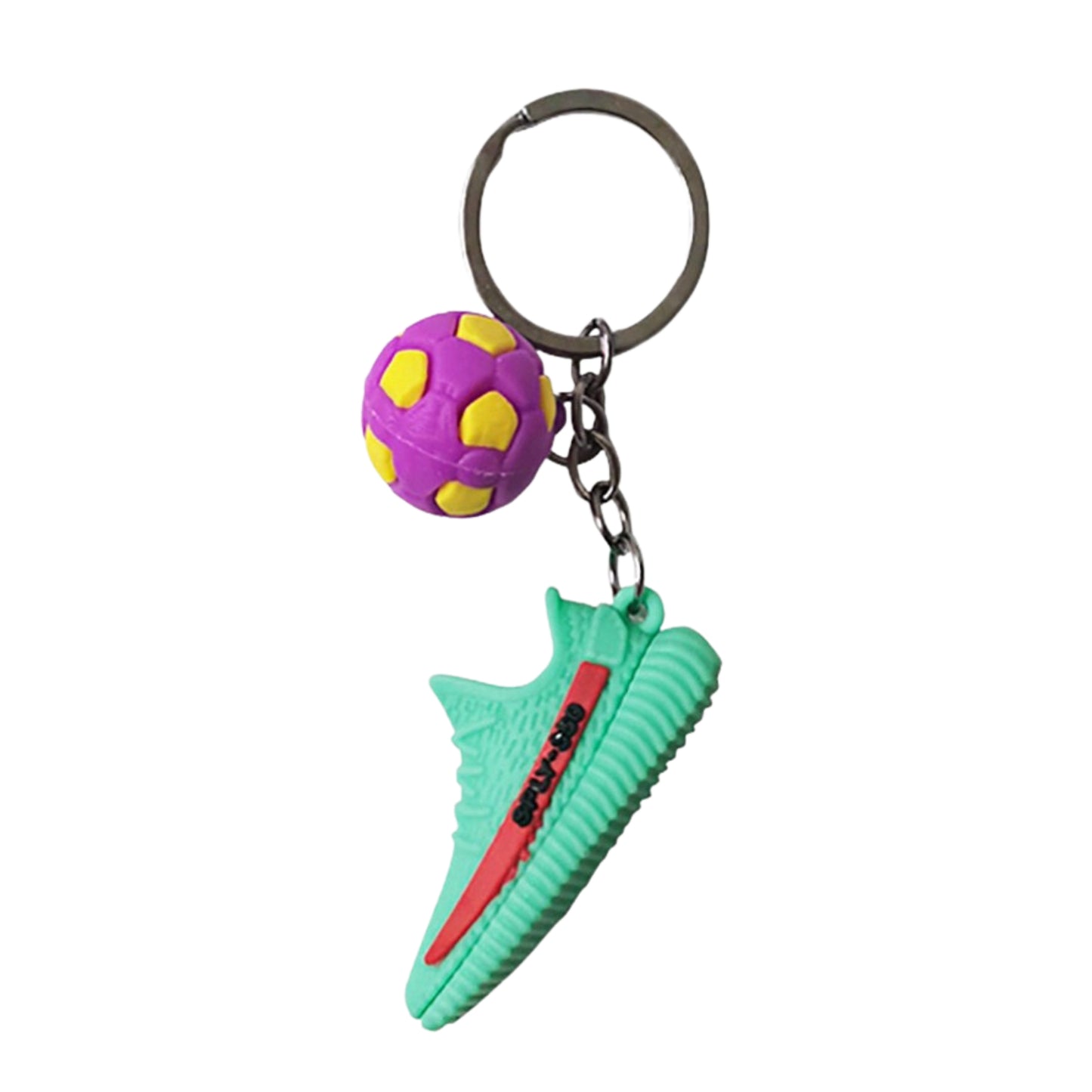 Sneaker and Ball Keychain