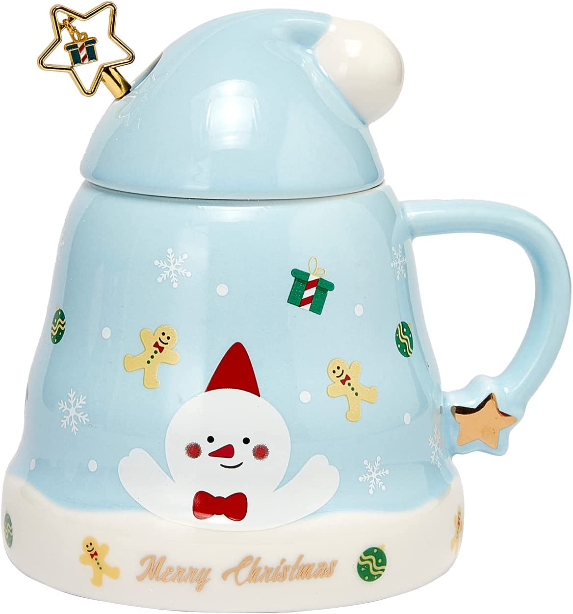 Snowman Mug with A Hat Lid