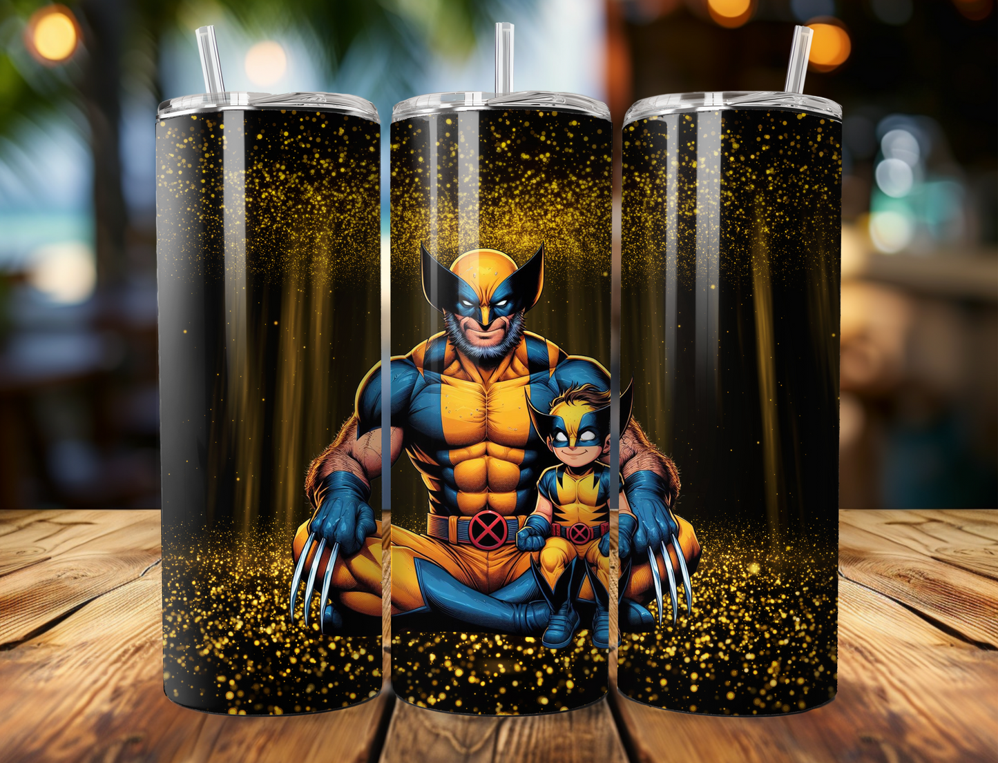 Father and Son Wolverine Tumbler