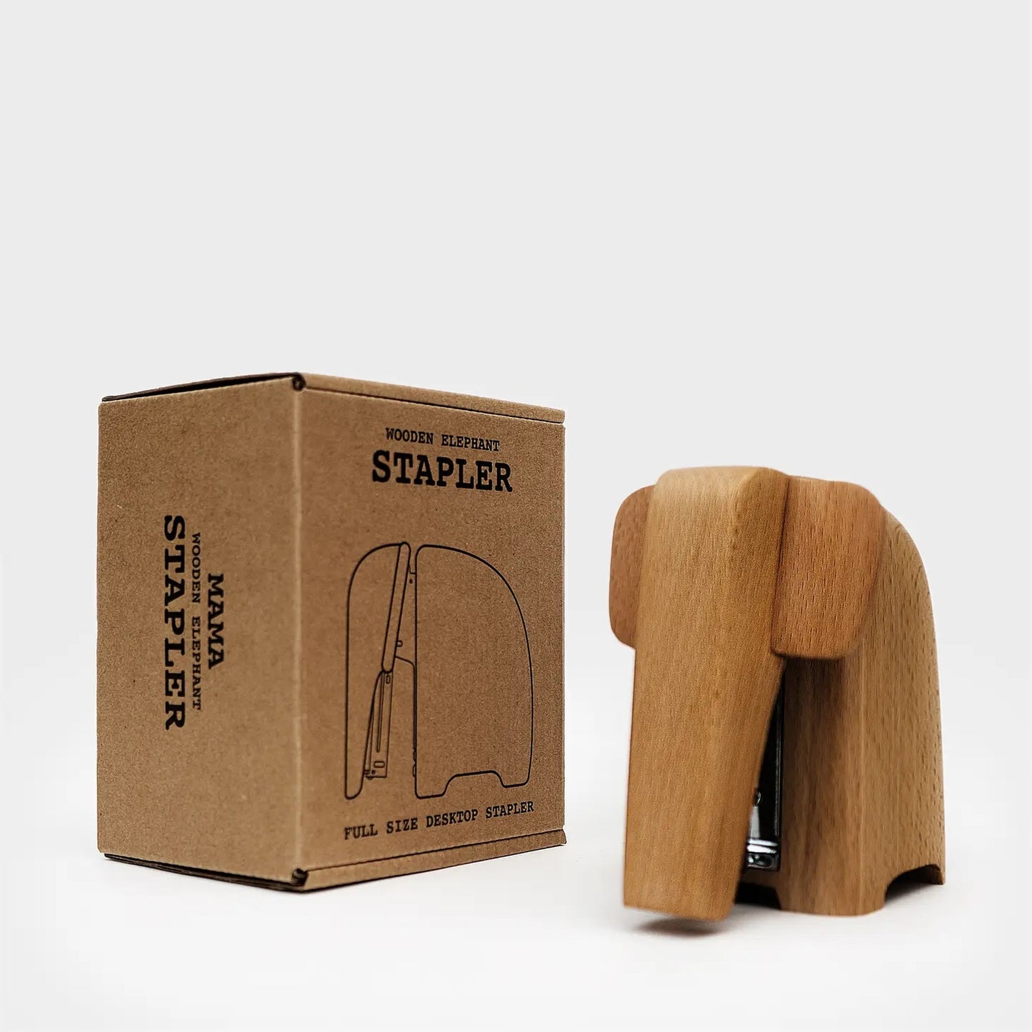 Wooden Baby Elephant Stapler