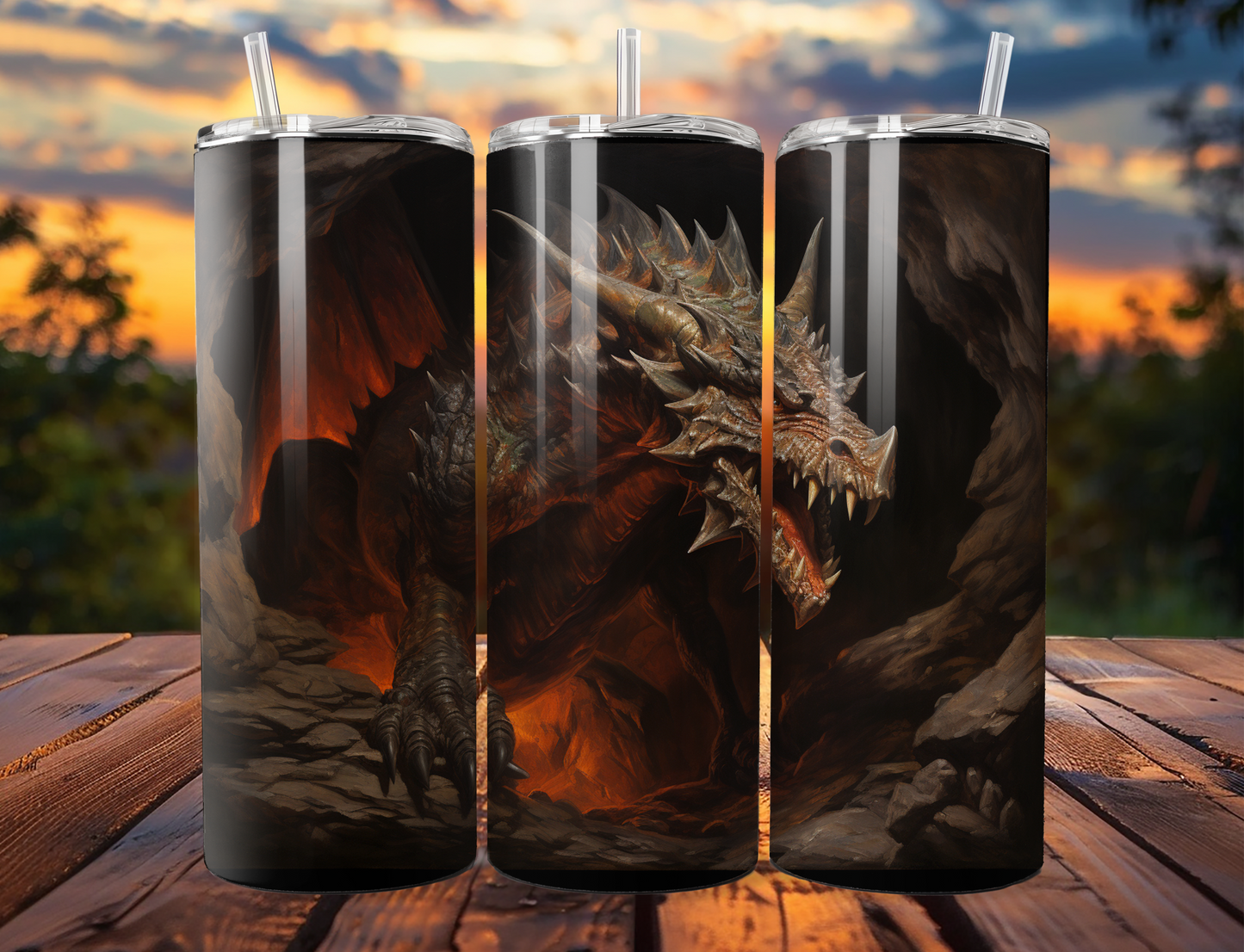 Fire Dragon Tumbler