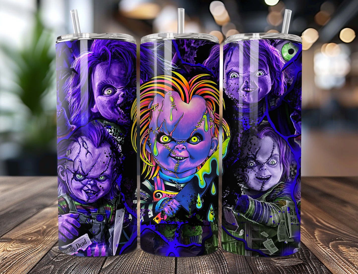 Neon Chucky Tumbler