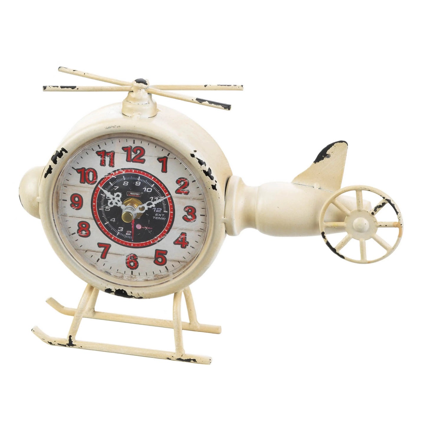 Antique Helicopter Desk Clock